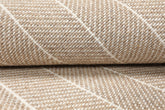 New Zealand Wool Oriental Rug LoomBloom Tan Multi Sizes Hand Woven Flatweave Herringbone Design